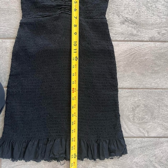 Free people black halter tie mini dress! - Picture 8 of 9